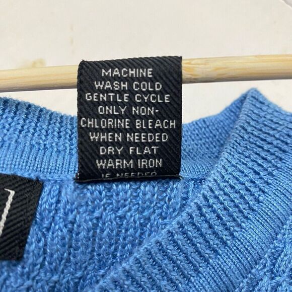 Lot of 2 V Neck IZOD Red Orange & WH Belk Blue Cotton Sweater Vests Men's Size L - Picture 14 of 16